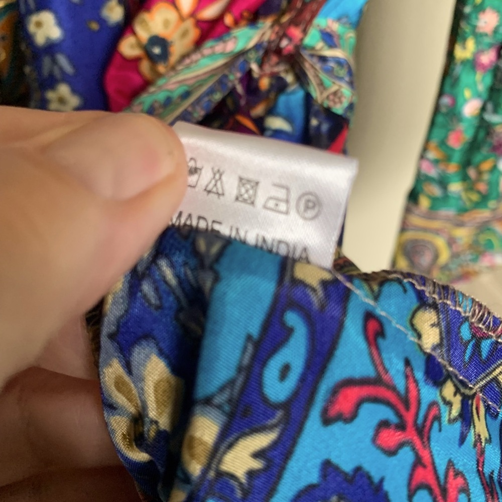 White Waves Silk Blend Paisley Kimono Cardigan - One Size NWT 🌴 - Picture 10 of 10